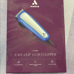 Andis Easy Clip Ultra Clipper - Blue and White